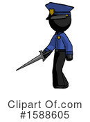 Black Design Mascot Clipart #1588605 by Leo Blanchette