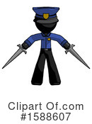 Black Design Mascot Clipart #1588607 by Leo Blanchette
