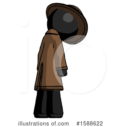 Royalty-Free (RF) Black Design Mascot Clipart Illustration by Leo Blanchette - Stock Sample #1588622