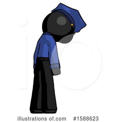 Royalty-Free (RF) Black Design Mascot Clipart Illustration by Leo Blanchette - Stock Sample #1588623