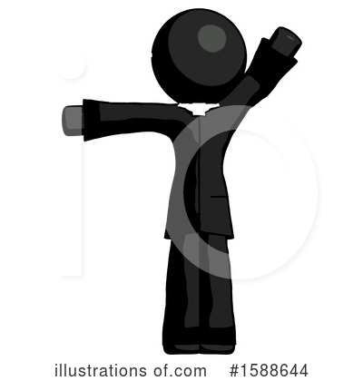 Royalty-Free (RF) Black Design Mascot Clipart Illustration by Leo Blanchette - Stock Sample #1588644