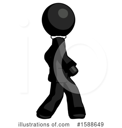 Royalty-Free (RF) Black Design Mascot Clipart Illustration by Leo Blanchette - Stock Sample #1588649