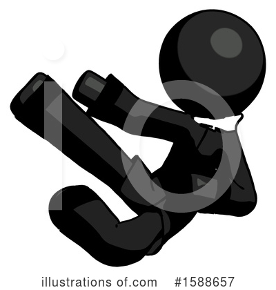 Royalty-Free (RF) Black Design Mascot Clipart Illustration by Leo Blanchette - Stock Sample #1588657