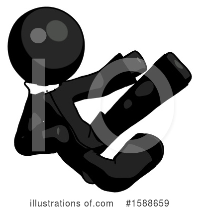 Royalty-Free (RF) Black Design Mascot Clipart Illustration by Leo Blanchette - Stock Sample #1588659