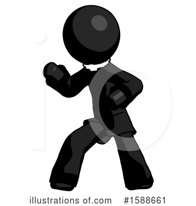 Royalty-Free (RF) Black Design Mascot Clipart Illustration by Leo Blanchette - Stock Sample #1588661