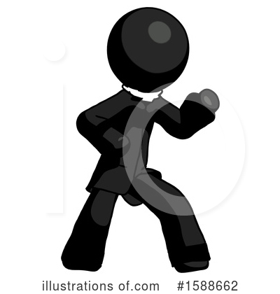 Royalty-Free (RF) Black Design Mascot Clipart Illustration by Leo Blanchette - Stock Sample #1588662