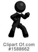 Black Design Mascot Clipart #1588662 by Leo Blanchette