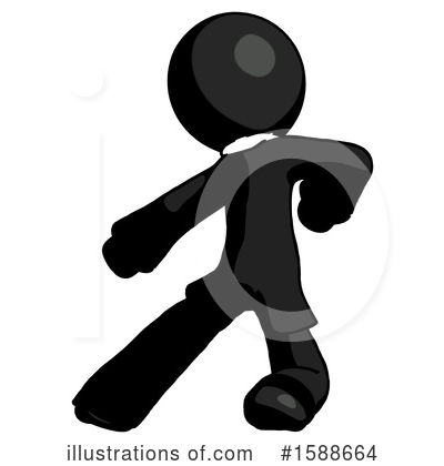 Royalty-Free (RF) Black Design Mascot Clipart Illustration by Leo Blanchette - Stock Sample #1588664