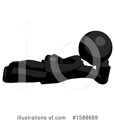 Royalty-Free (RF) Black Design Mascot Clipart Illustration by Leo Blanchette - Stock Sample #1588669