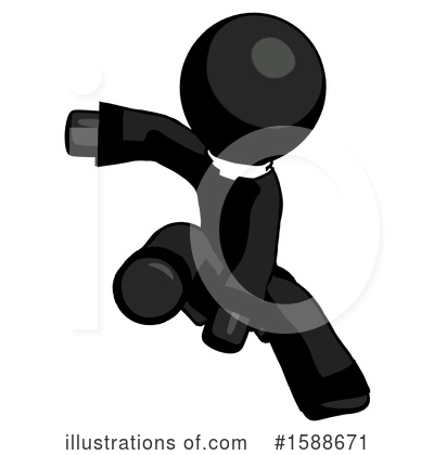 Royalty-Free (RF) Black Design Mascot Clipart Illustration by Leo Blanchette - Stock Sample #1588671