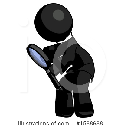 Royalty-Free (RF) Black Design Mascot Clipart Illustration by Leo Blanchette - Stock Sample #1588688