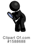 Black Design Mascot Clipart #1588688 by Leo Blanchette