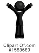 Black Design Mascot Clipart #1588689 by Leo Blanchette