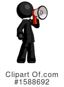 Black Design Mascot Clipart #1588692 by Leo Blanchette