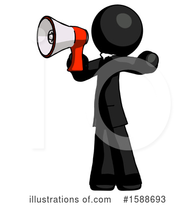 Royalty-Free (RF) Black Design Mascot Clipart Illustration by Leo Blanchette - Stock Sample #1588693