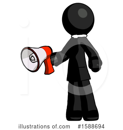 Royalty-Free (RF) Black Design Mascot Clipart Illustration by Leo Blanchette - Stock Sample #1588694