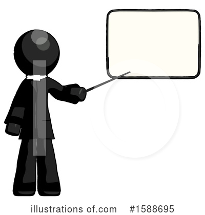 Royalty-Free (RF) Black Design Mascot Clipart Illustration by Leo Blanchette - Stock Sample #1588695