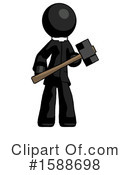 Black Design Mascot Clipart #1588698 by Leo Blanchette