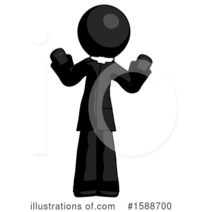 Royalty-Free (RF) Black Design Mascot Clipart Illustration by Leo Blanchette - Stock Sample #1588700