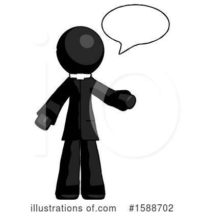 Royalty-Free (RF) Black Design Mascot Clipart Illustration by Leo Blanchette - Stock Sample #1588702