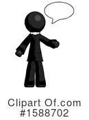 Black Design Mascot Clipart #1588702 by Leo Blanchette
