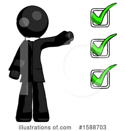 Royalty-Free (RF) Black Design Mascot Clipart Illustration by Leo Blanchette - Stock Sample #1588703
