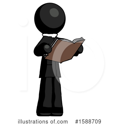 Royalty-Free (RF) Black Design Mascot Clipart Illustration by Leo Blanchette - Stock Sample #1588709