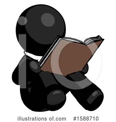 Royalty-Free (RF) Black Design Mascot Clipart Illustration by Leo Blanchette - Stock Sample #1588710