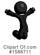 Black Design Mascot Clipart #1588711 by Leo Blanchette