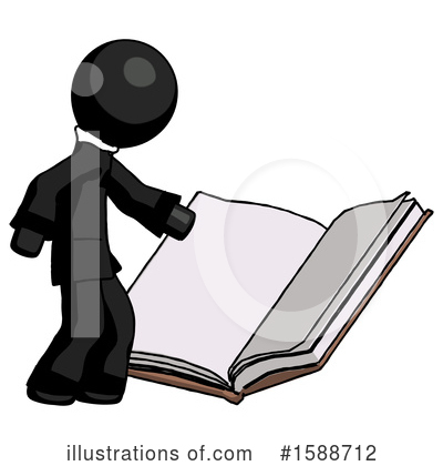 Royalty-Free (RF) Black Design Mascot Clipart Illustration by Leo Blanchette - Stock Sample #1588712