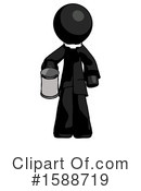 Black Design Mascot Clipart #1588719 by Leo Blanchette