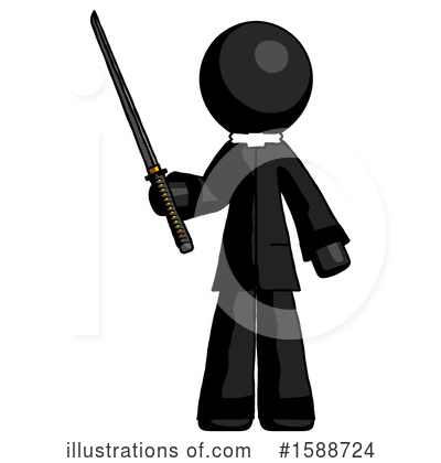Royalty-Free (RF) Black Design Mascot Clipart Illustration by Leo Blanchette - Stock Sample #1588724