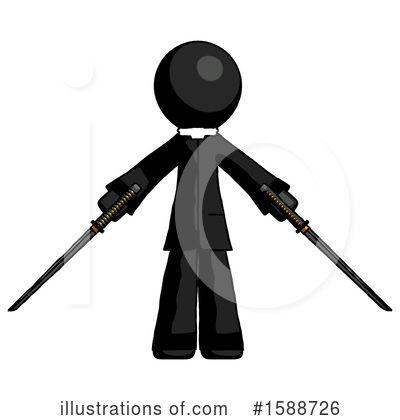 Royalty-Free (RF) Black Design Mascot Clipart Illustration by Leo Blanchette - Stock Sample #1588726