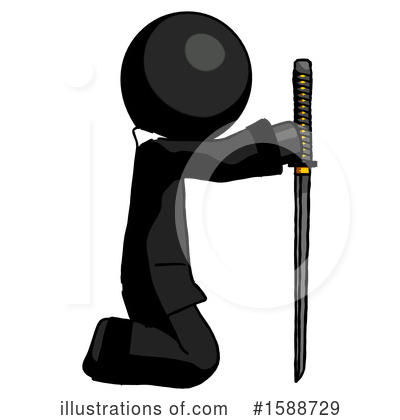 Royalty-Free (RF) Black Design Mascot Clipart Illustration by Leo Blanchette - Stock Sample #1588729