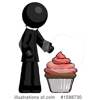 Royalty-Free (RF) Black Design Mascot Clipart Illustration by Leo Blanchette - Stock Sample #1588730