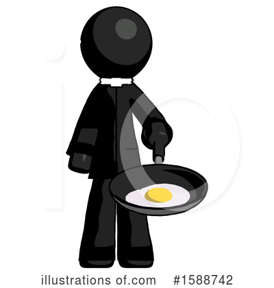 Royalty-Free (RF) Black Design Mascot Clipart Illustration by Leo Blanchette - Stock Sample #1588742