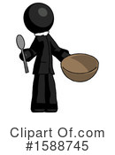 Black Design Mascot Clipart #1588745 by Leo Blanchette