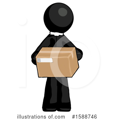Royalty-Free (RF) Black Design Mascot Clipart Illustration by Leo Blanchette - Stock Sample #1588746