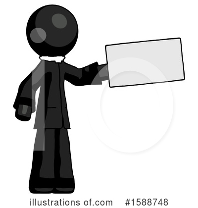 Royalty-Free (RF) Black Design Mascot Clipart Illustration by Leo Blanchette - Stock Sample #1588748