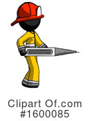 Black Design Mascot Clipart #1600085 by Leo Blanchette