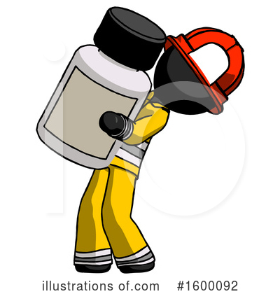Royalty-Free (RF) Black Design Mascot Clipart Illustration by Leo Blanchette - Stock Sample #1600092