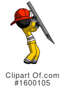 Black Design Mascot Clipart #1600105 by Leo Blanchette