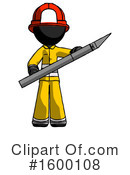 Black Design Mascot Clipart #1600108 by Leo Blanchette