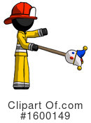 Black Design Mascot Clipart #1600149 by Leo Blanchette