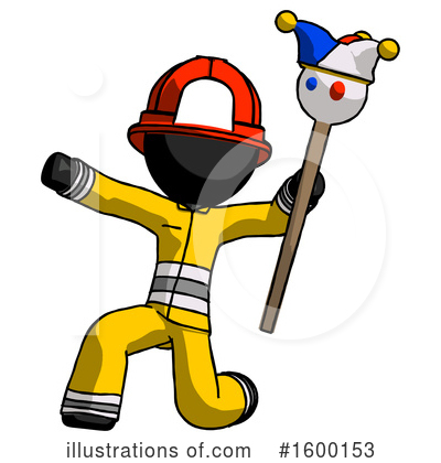 Royalty-Free (RF) Black Design Mascot Clipart Illustration by Leo Blanchette - Stock Sample #1600153