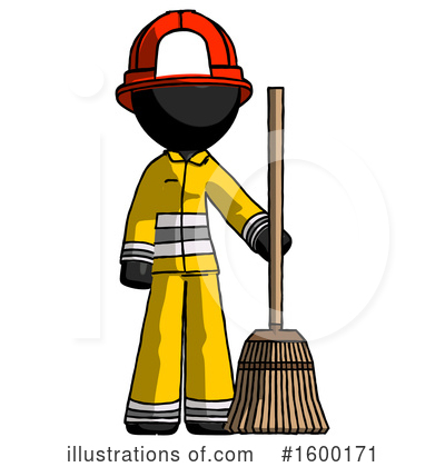 Royalty-Free (RF) Black Design Mascot Clipart Illustration by Leo Blanchette - Stock Sample #1600171