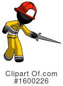 Black Design Mascot Clipart #1600226 by Leo Blanchette