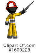 Black Design Mascot Clipart #1600228 by Leo Blanchette