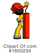 Black Design Mascot Clipart #1600234 by Leo Blanchette