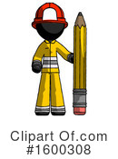 Black Design Mascot Clipart #1600308 by Leo Blanchette